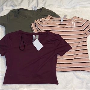PACK OF 3 HM CROP TOPS